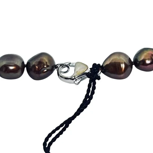 Honora Chocolate Cultured Freshwater Pearl Necklace 18" (6030) - Picture 7 of 7